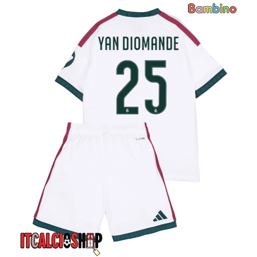 Real Madrid Yan Diomande #25 Prima Maglia Bambino 2026-27 Manica Corta (+ Pantaloni corti)